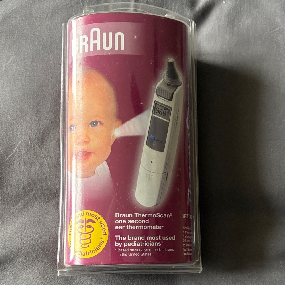 Braun ThermoScan Ear Thermometer - Gray NIB